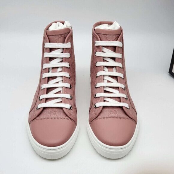 Gucci GG Miro Soft Pink & White Sneaker Shoes 380-030322 - Picture 3 of 8